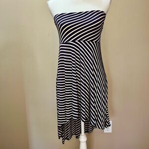 Shoreline Striped Strapless Dress Size Small